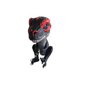 WowWee Fingerling Untamed Interactive Dinosaur Figure Jailbreak T-Rex Black Red